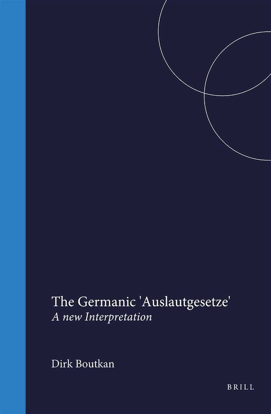 Front cover_The Germanic 'Auslautgesetze'