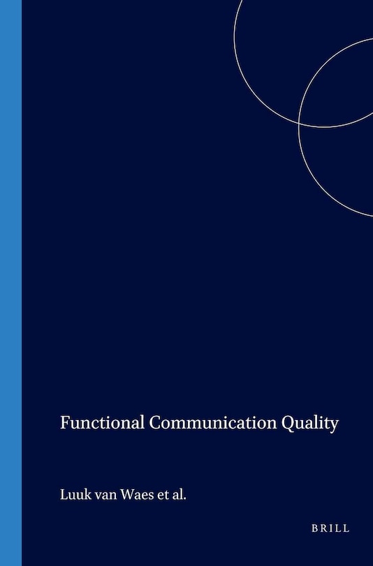 Couverture_Functional Communication Quality