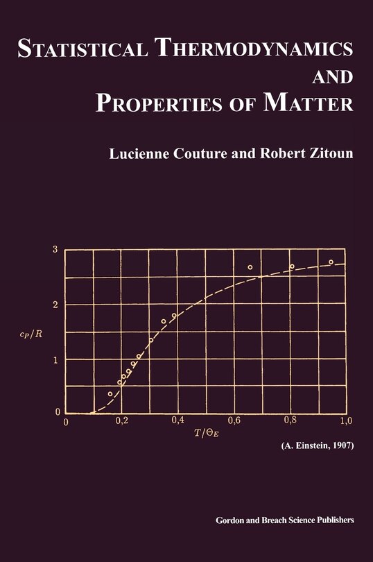 Couverture_Statistical Thermodynamics and Properties of Matter