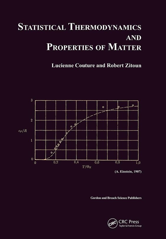 Couverture_Statistical Thermodynamics And Properties Of Matter