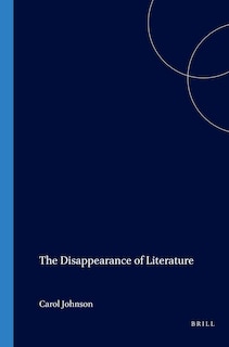 Front cover_The Disappearance of Literature