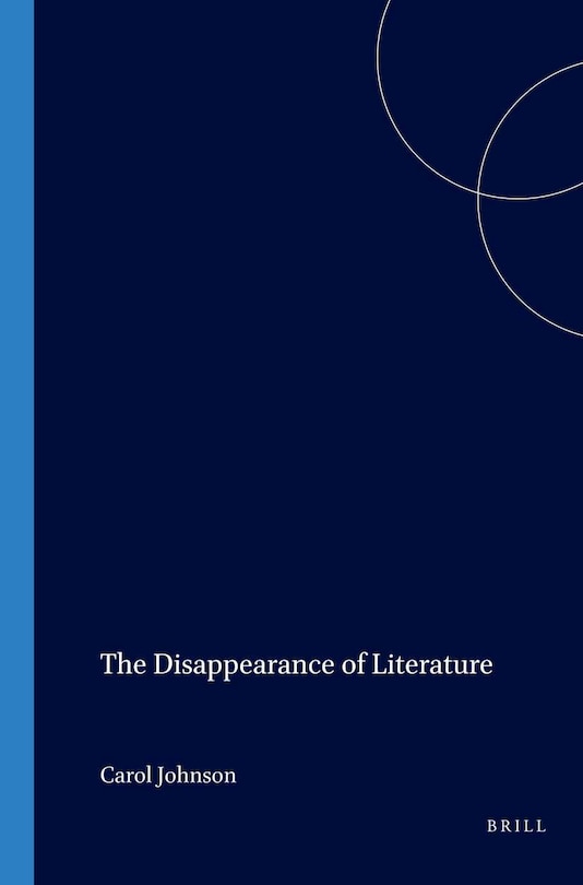 Front cover_The Disappearance of Literature