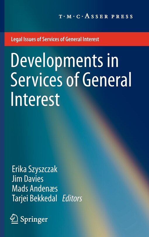 Front cover_Developments in Services of General Interest