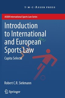 Couverture_Introduction to International and European Sports Law