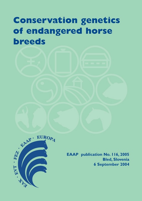 Couverture_Conservation genetics of endangered horse breeds