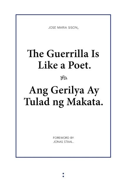 Front cover_The Guerrilla Is Like a Poet