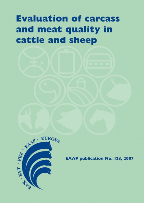 Couverture_Evaluation of carcass and meat quality in ruminants