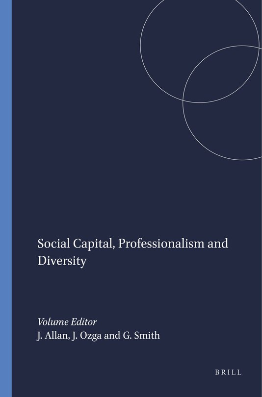 Couverture_Social Capital, Professionalism and Diversity