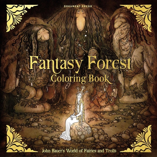 Front cover_Fantasy Forest Coloring Book