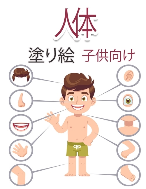 Front cover_Cuerpo Humano Libro Para Colorear Para Niños