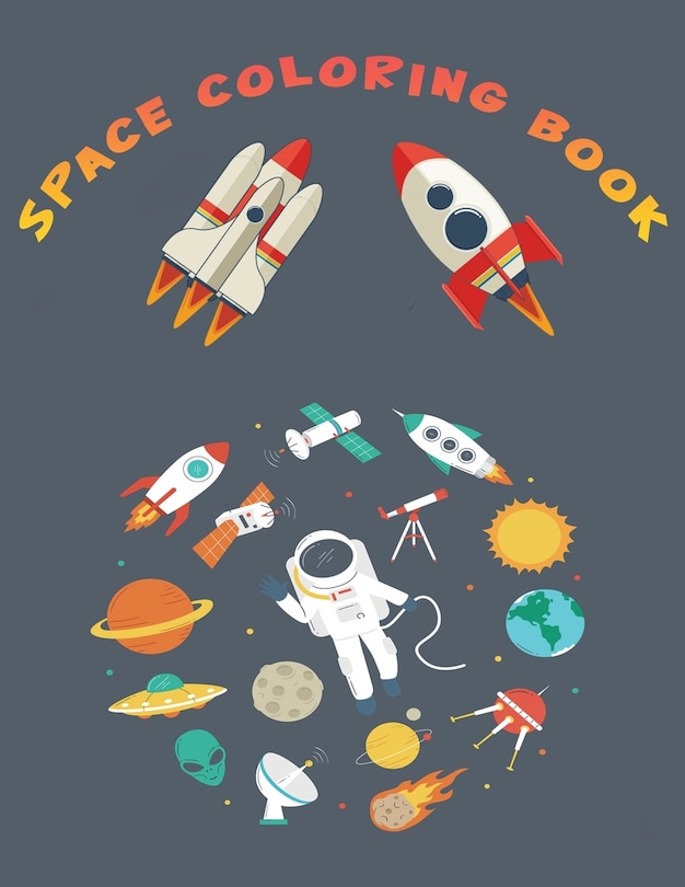 Front cover_Space Coloring Book