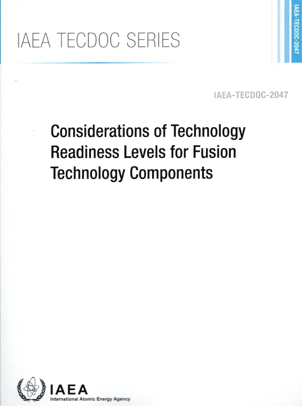 Front cover_Considerations of Technology Readiness Levels for Fusion Technology Components