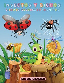Front cover_Insectos y bichos libro de colorear para niños