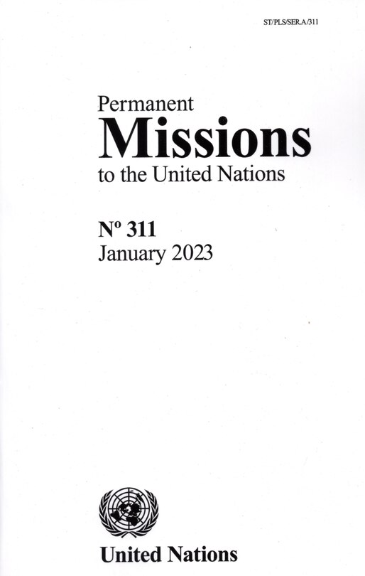 Couverture_Permanent Missions to the United Nations No311 Jan 2023