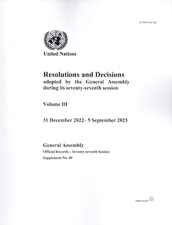 Front cover_Resolutions and Decisions Adopted by the General Assembly during its Seventy-seventh Session