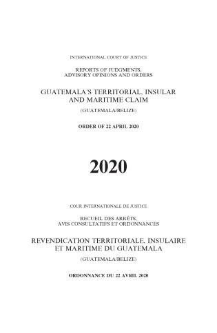 Front cover_Reports of Judgments, Advisory Opinions and Orders 2020