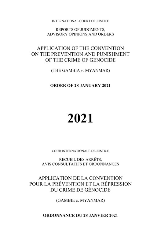 Couverture_Reports of Judgments, Advisory Opinions and Orders 2021