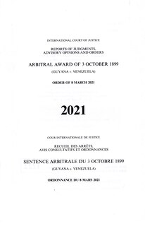 Front cover_Arbitral Award of 3 October 1899 (Guyana v. Venezuela)