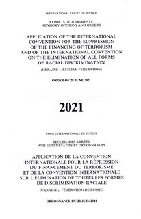 Front cover_Application of the International Convention for the Suppression of the Financing of Terrorism and of the International Convention on the Elimination of All Forms of Racial Discrimination (Ukraine v. Russian Federation)