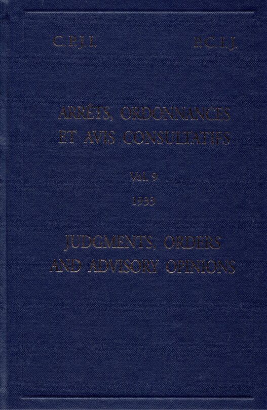 Front cover_Reports of Judgments, Advisory Opinions and Orders 2021
