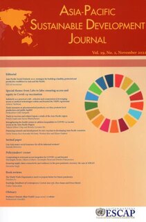 Couverture_Asia-Pacific Sustainable Development Journal 2022, Issue No. 2