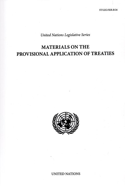 Front cover_Materials on the Provisional Application of Treaties