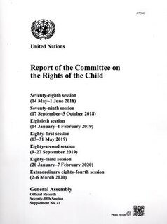 Front cover_Report of the Committee on the Rights of the Child 75th