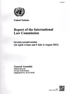 Front cover_Report of the International Law Commission