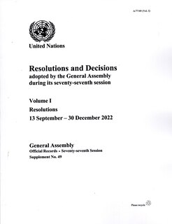 Couverture_Report of the Secretary-General on the Work of the Organization 77th Supp49 V1