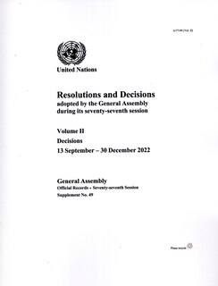 Couverture_Report of the Secretary-General on the Work of the Organization 77th Supp49 V2