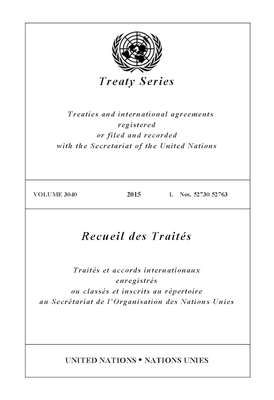 Front cover_Treaty Series 3040