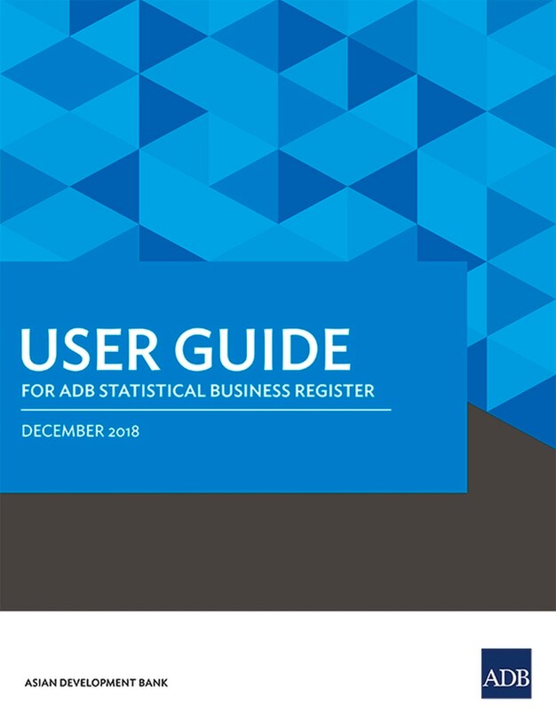 Front cover_User Guide for ADB Statistical Business Register