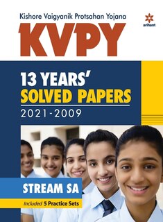 Couverture_KVPY 13 Years Solved Papers 2021-2009 Stream SA