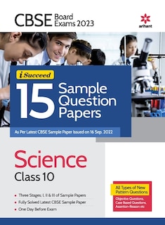 Front cover_CBSE BOARD Exam 2023 - I-Succeed 15 Sample Question Papers Science Class 10