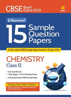 Front cover_CBSE Board Exams 2023 I-Succeed 15 Sample Question Papers CHEMISTRY Class 12th