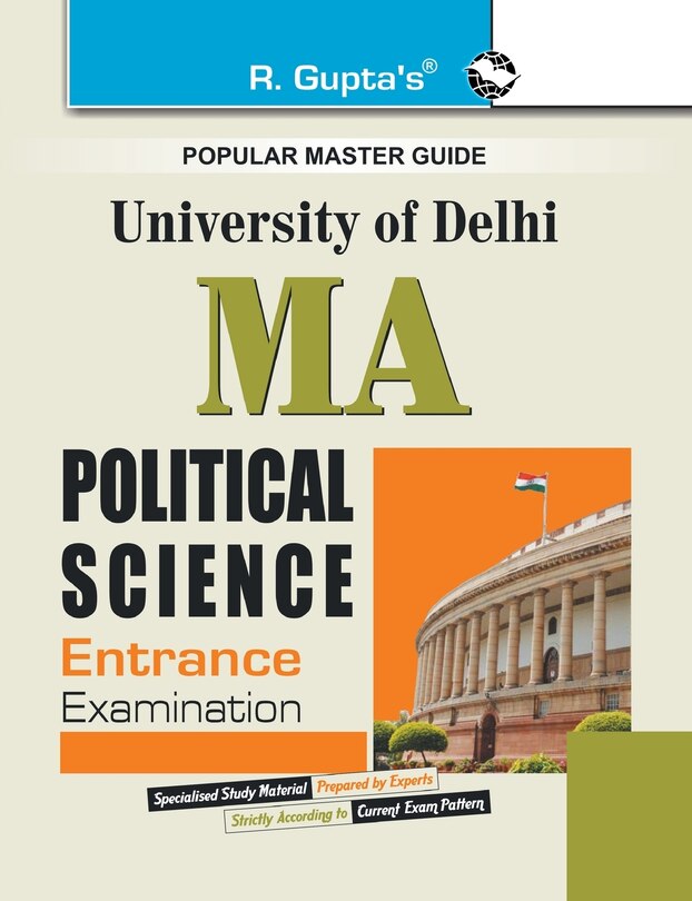 Couverture_Delhi University M.A. Political Science Entrance Exam Guide