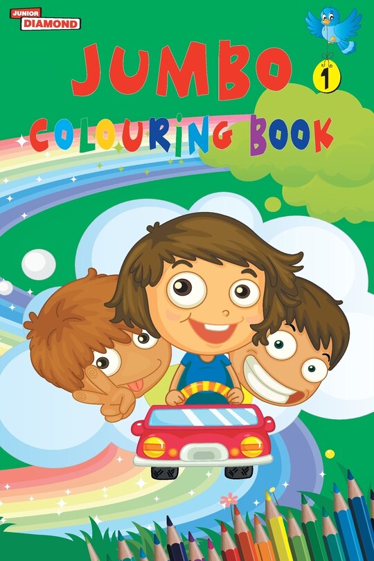 Couverture_Jumbo Colouring Book 1 for 4 to 8 years old Kids Best Gift to Children for Drawing, Coloring and Painting