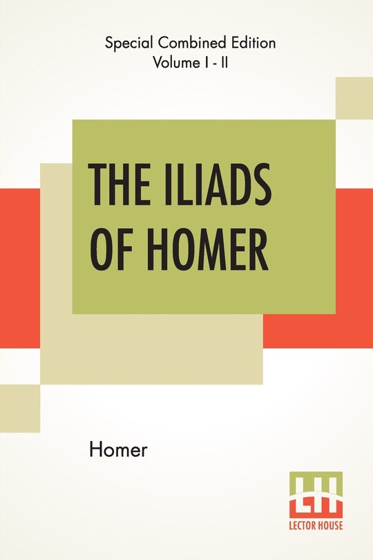 Front cover_The Iliads Of Homer (complete)