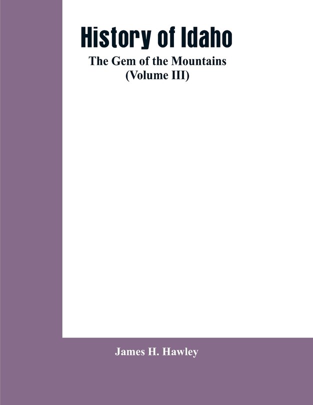 Couverture_History of Idaho
