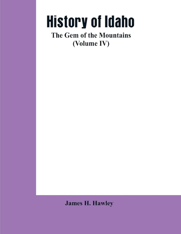 Couverture_History of Idaho