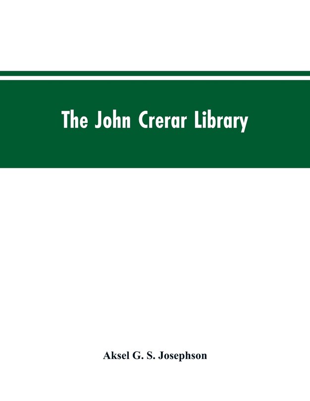 Front cover_The John Crerar Library