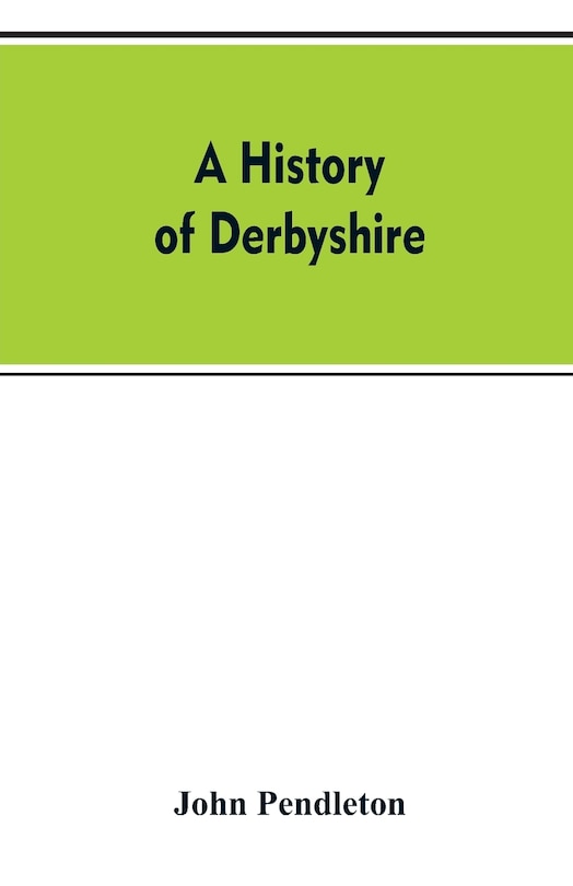 Couverture_A history of Derbyshire