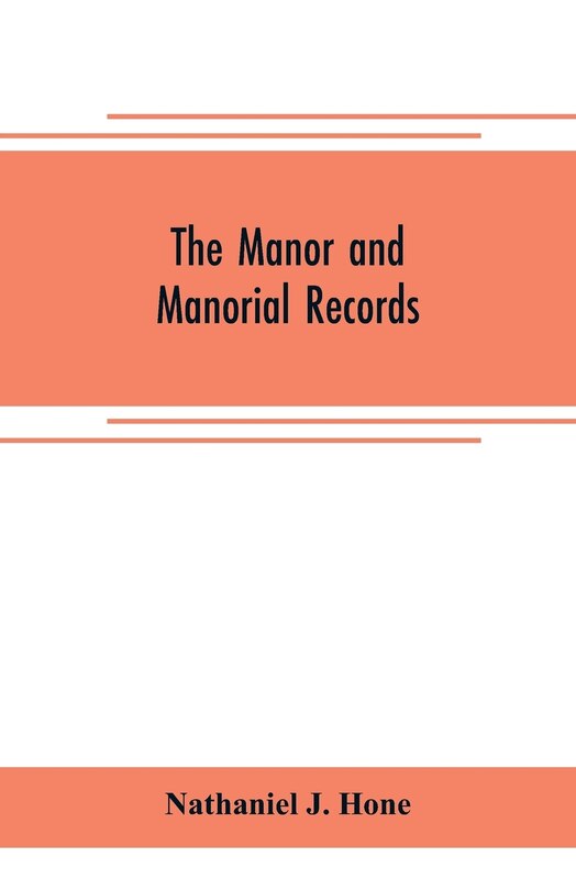 Front cover_The manor and manorial records