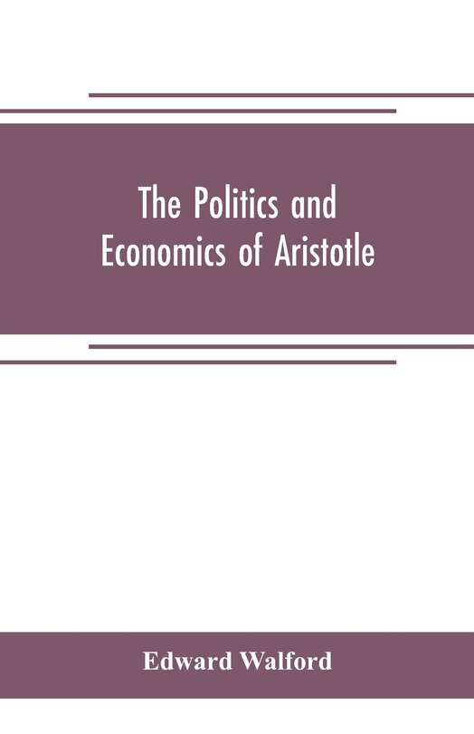 Couverture_The Politics and Economics of Aristotle