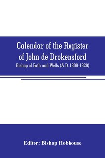 Front cover_Calendar of the register of John de Drokensford