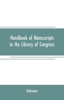 Front cover_Handbook of manuscripts in the Library of Congress