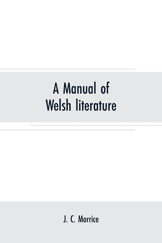 Couverture_A manual of Welsh literature