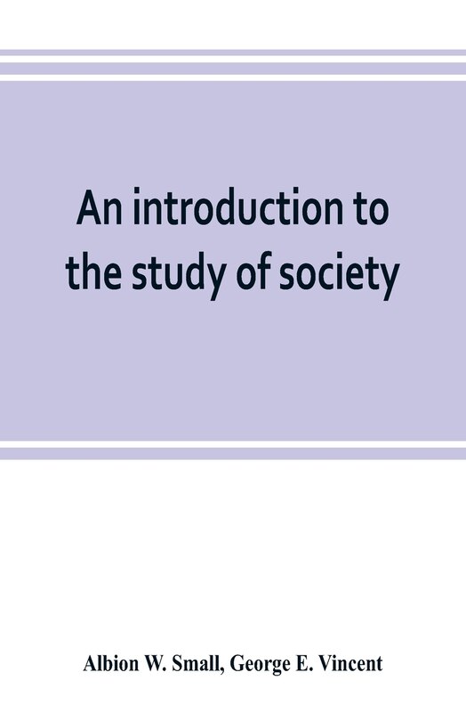 Front cover_An Introduction To The Study Of Society