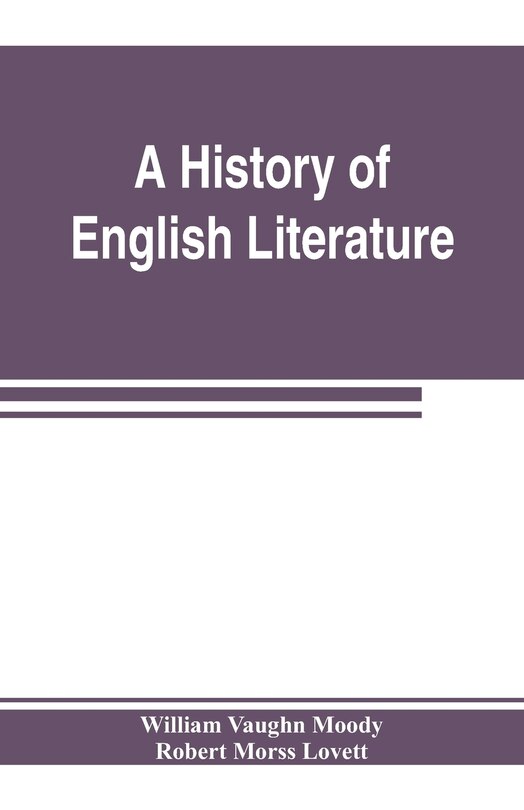 Front cover_A History Of English Literature