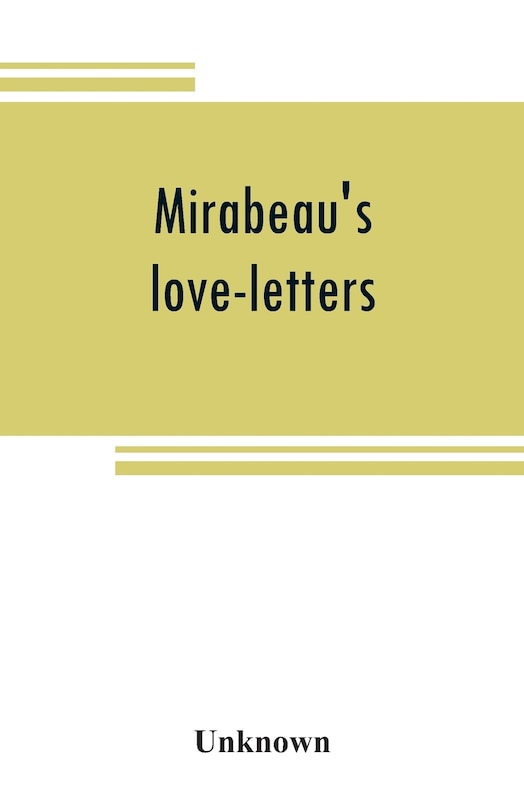 Couverture_Mirabeau's Love-letters